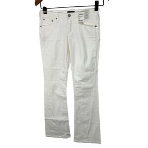 Women’s Jeans sz 26 Bebe Flare Leg White Slimming NEW # F826